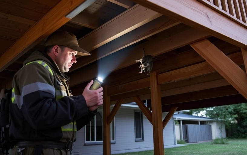 Under Deck Possum Removal in Montrose